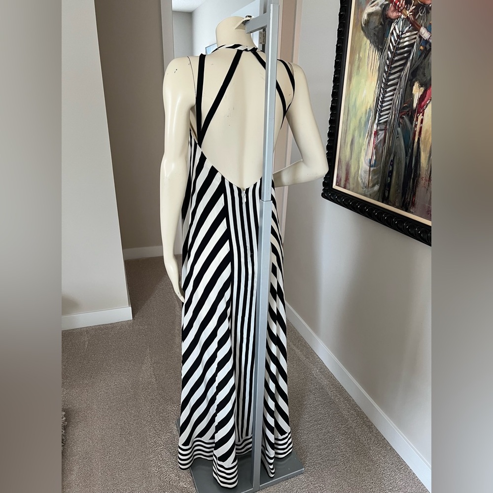 BCBGMAXAZRIA Gia High-Low Silk Maxi Dress – Size 0 - Picture 9 of 16
